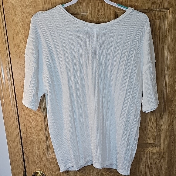 BKE Tops - BKE Ivory Textured Blouse